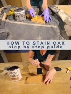 how to stain oak