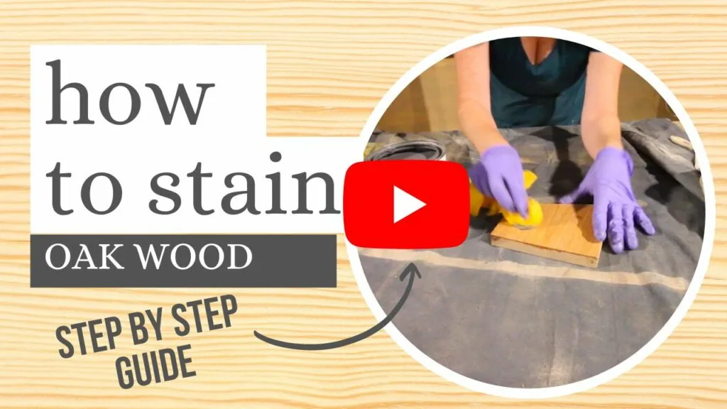 how to stain oak wood