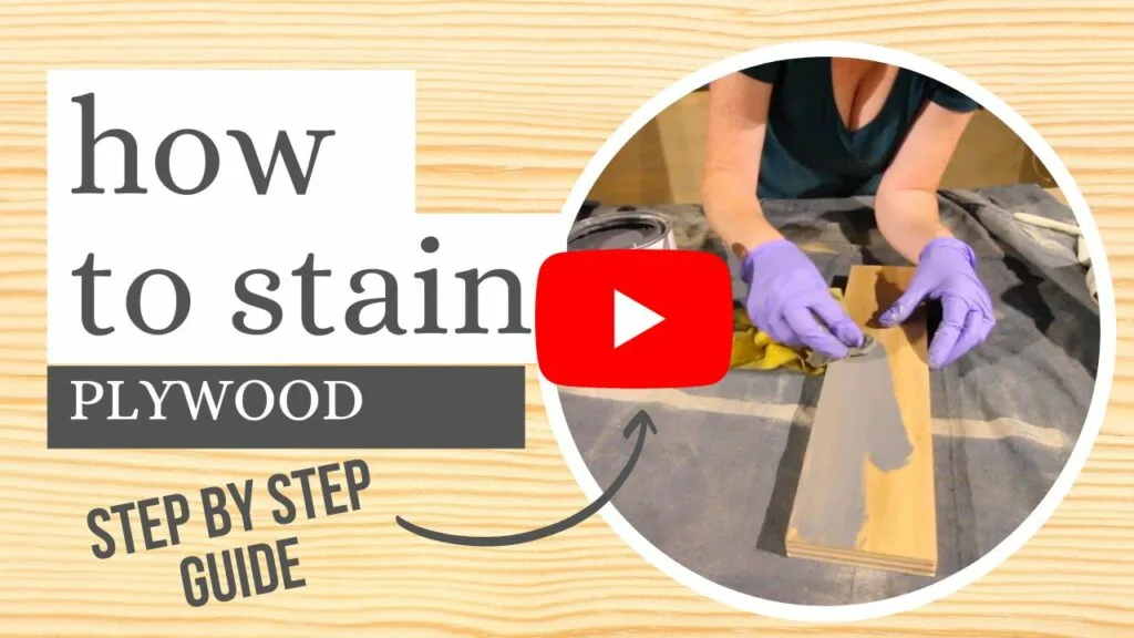 how to stain plywood youtube thumbnail