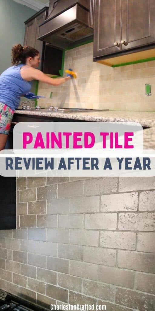 painted tile review a year after doing it