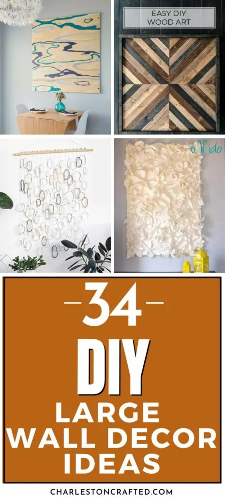 34 DIY large wall decor ideas
