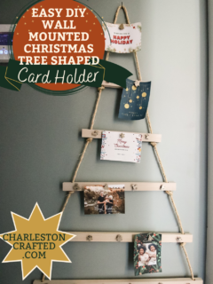 DIY Christmas Tree Shaped Card Holder - Charleston Crafted