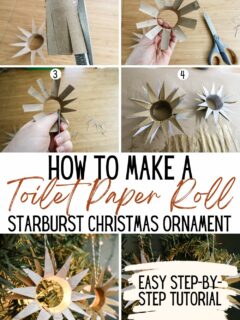 how to make a toilet paper roll starburst christmas ornament