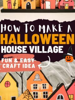 how to make a wooden halloween house village