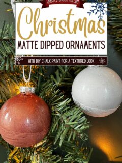 matte dipped ornaments