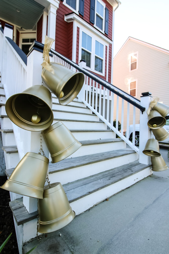 DIY large jingle bells - Charleston Crafted