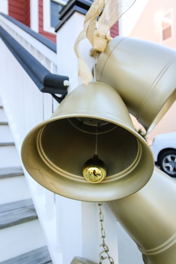 Close up of giant jingle bell