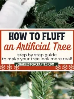 How to fluff an artificial Christmas tree