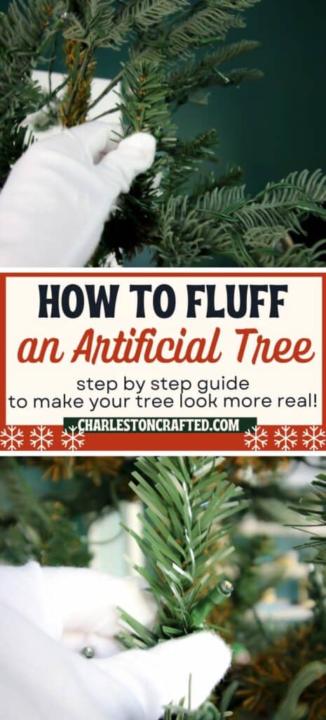 How to fluff an artificial Christmas tree