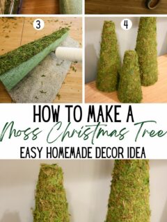 how to make a moss christmas tree