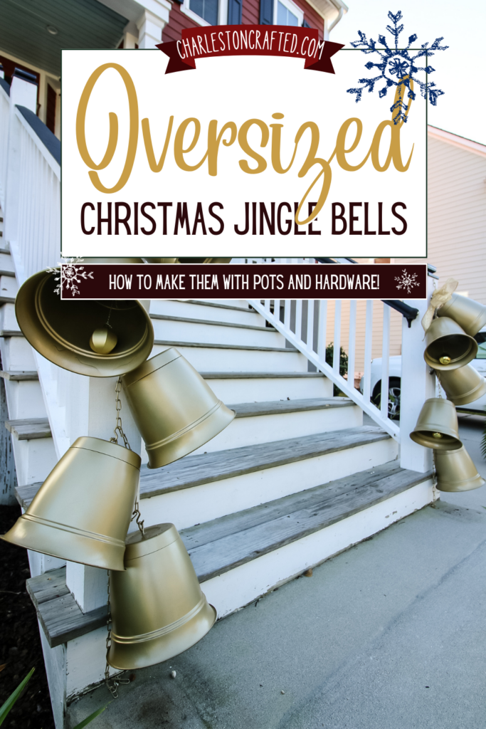 DIY large jingle bells - Charleston Crafted