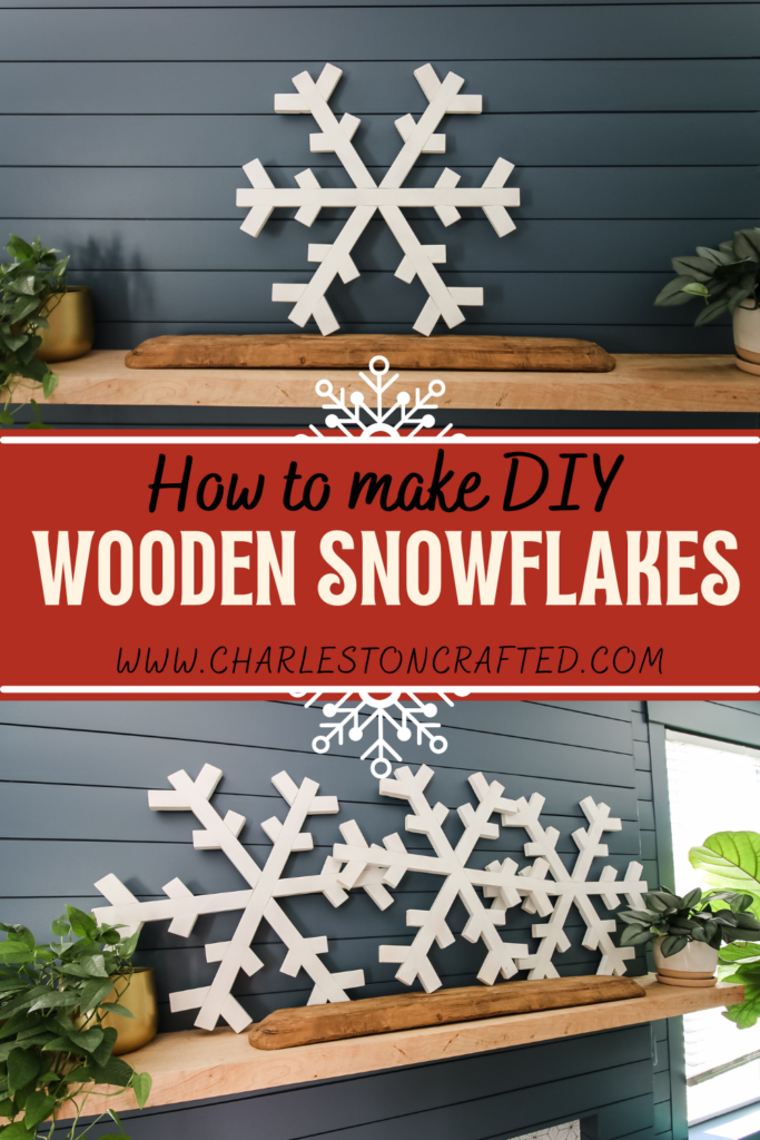 How to make DIY wooden snowflakes - Charleston Crafted