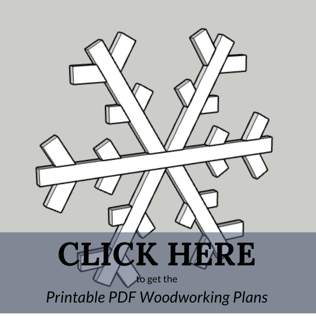 DIY wooden snowflake woodworking plans link