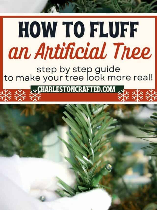 How to fluff an artificial Christmas tree