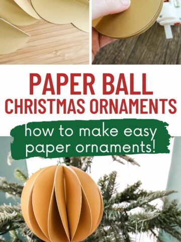 how to make paper ball christmas ornaments