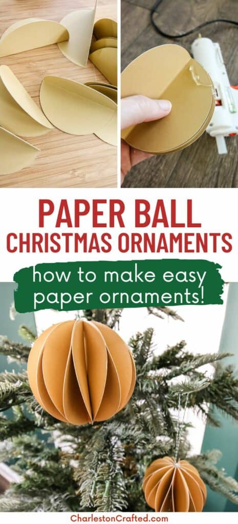 how to make paper ball christmas ornaments