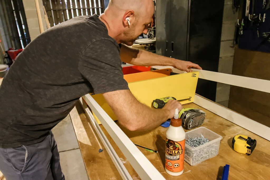 Attaching shelves with pocket hole screws