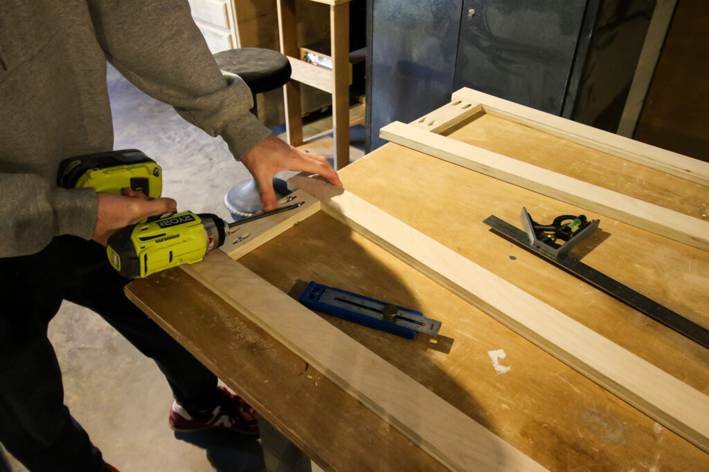 Building sides for ladder shelf