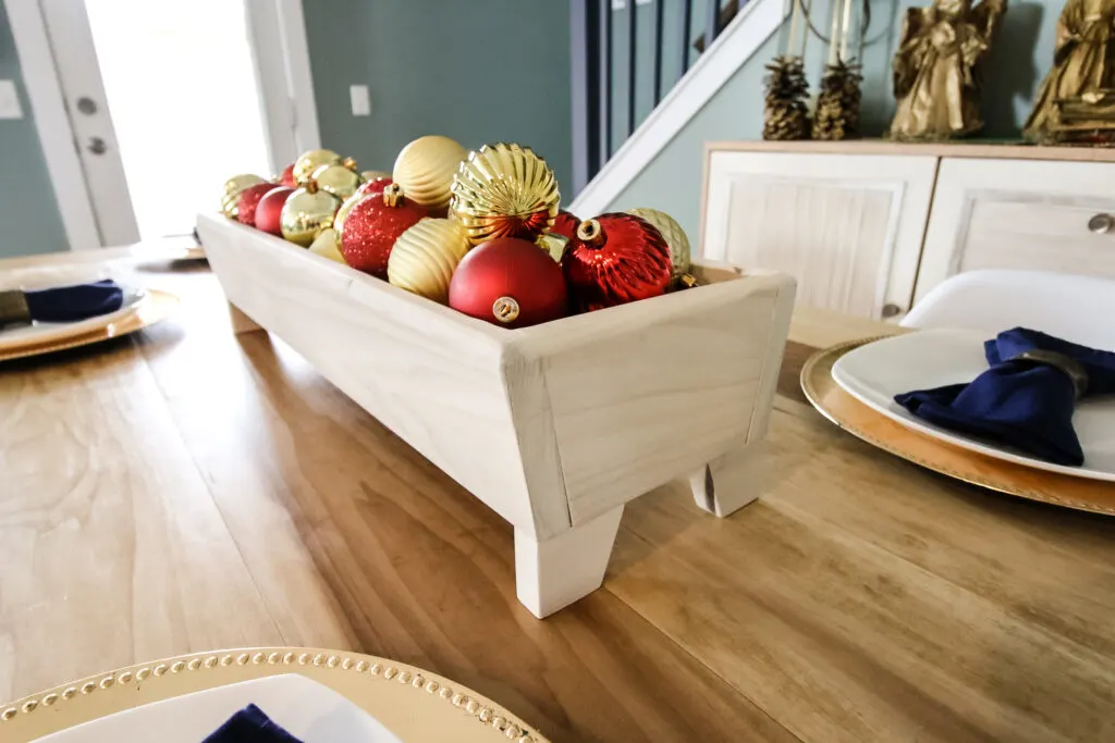 DIY planter centerpiece on table