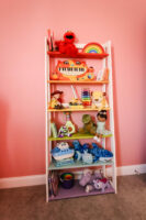 How to build a DIY rainbow ladder toy shelf