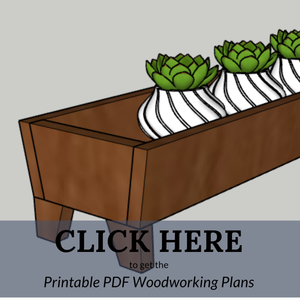 Link to plans for DIY tabletop planter centerpiece