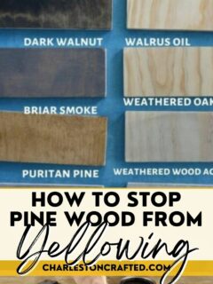 how to stop pine wood from yellowing