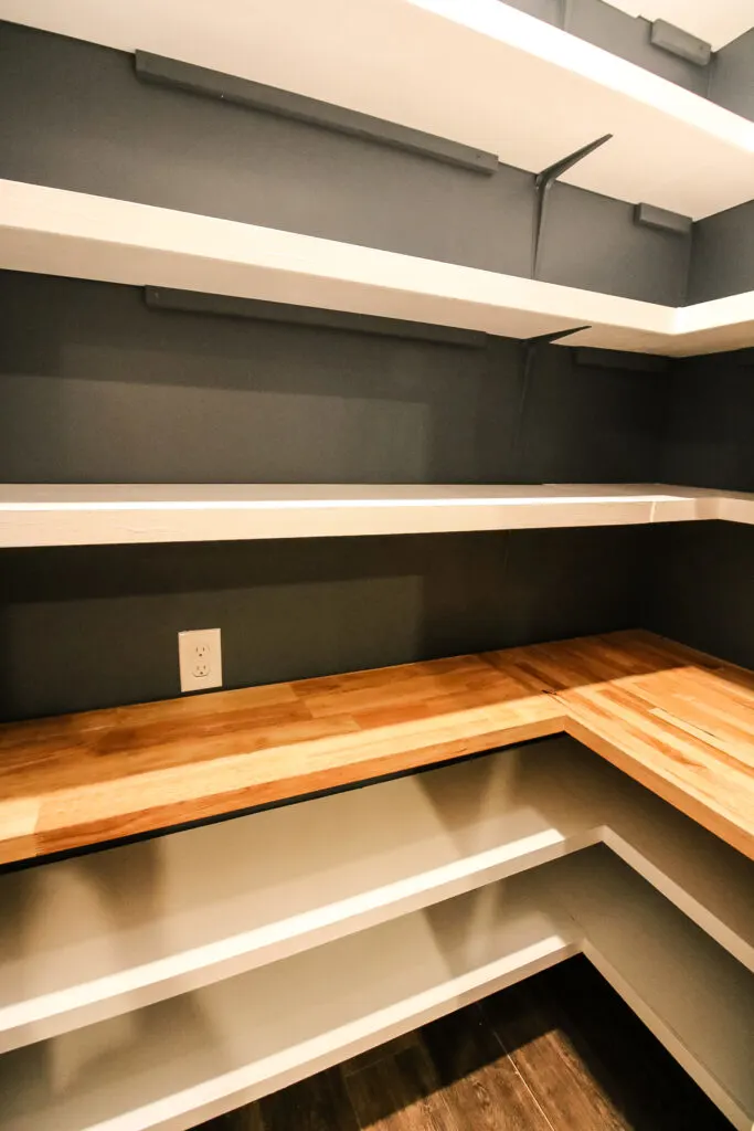 New pantry shelves