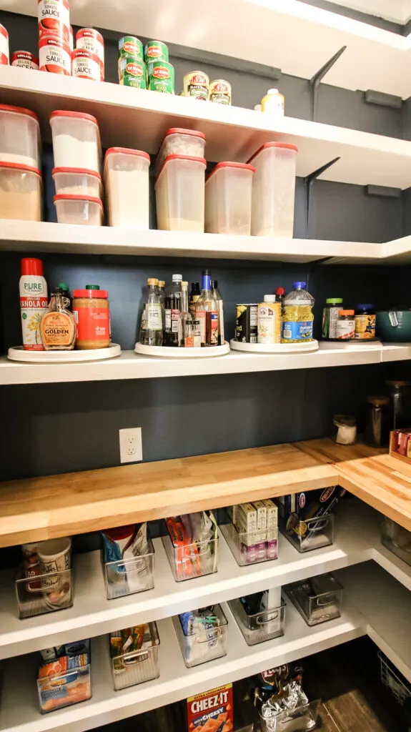Fully stocked pantry