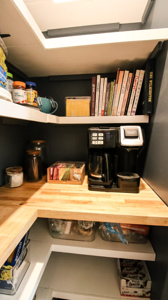 Can you put a coffee machine in the pantry