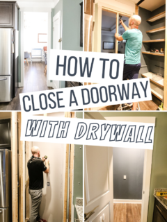 How to fill in a doorway with drywall - Charleston Crafted