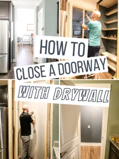 How to fill in a doorway with drywall - Charleston Crafted