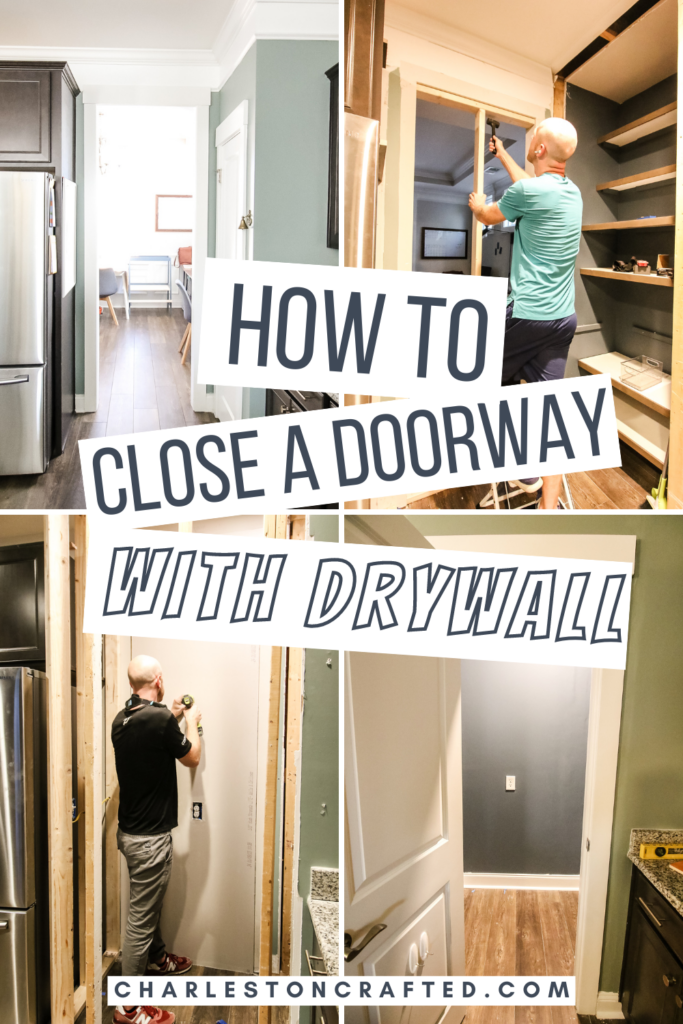 How to fill in a doorway with drywall - Charleston Crafted