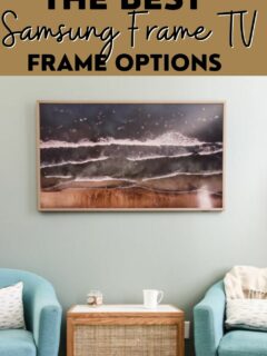 samsung frame tv frame options