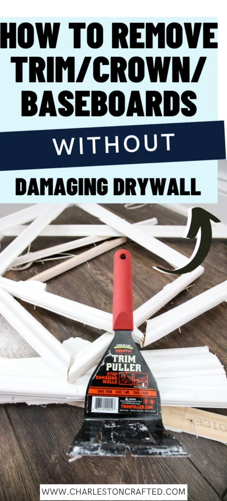 How to remove molding without damaging drywall - Charleston Crafted