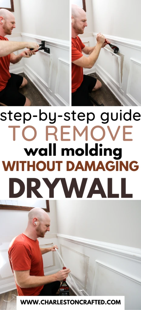 How to remove molding without damaging drywall - Charleston Crafted