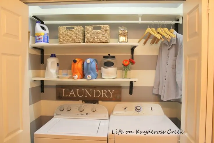 https://www.charlestoncrafted.com/wp-content/uploads/2023/02/Laundry-Room-Organization-for-Under-100-Life-on-Kaydeross-Creek-DIY-Laundry-Sign-1-735x490.jpg.webp