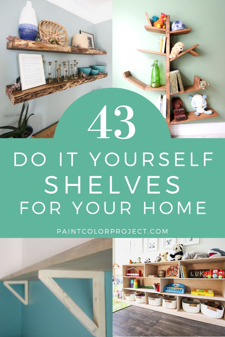 43 diy shelves for your home