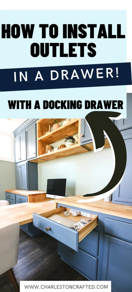 How to install outlets in drawers - Charleston Crafted