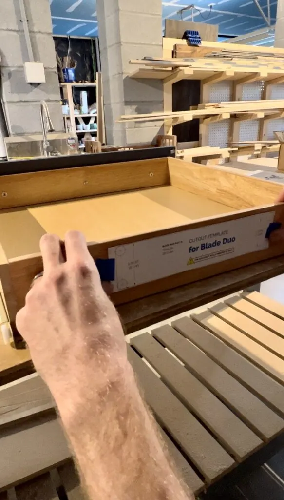 Applying Docking Drawer template to drawer back