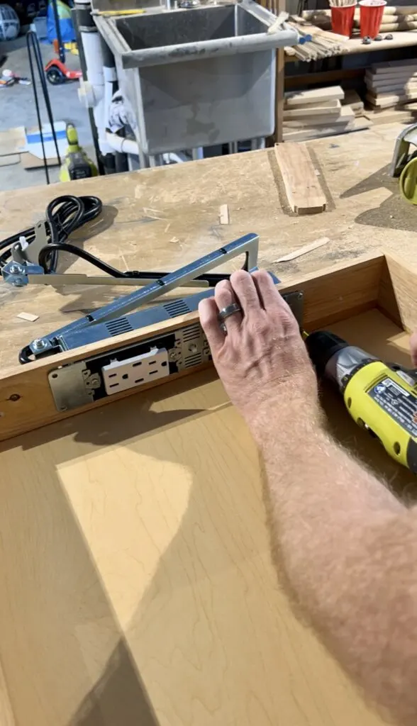 Attaching Docking Drawer with screws