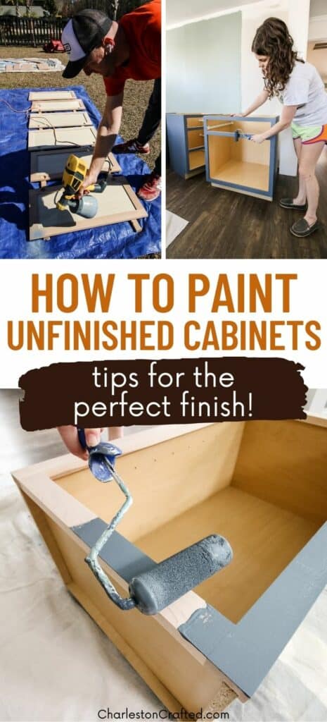 How To Paint Unfinished Cabinets