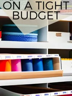 creative craft supply organization ideas on a budget