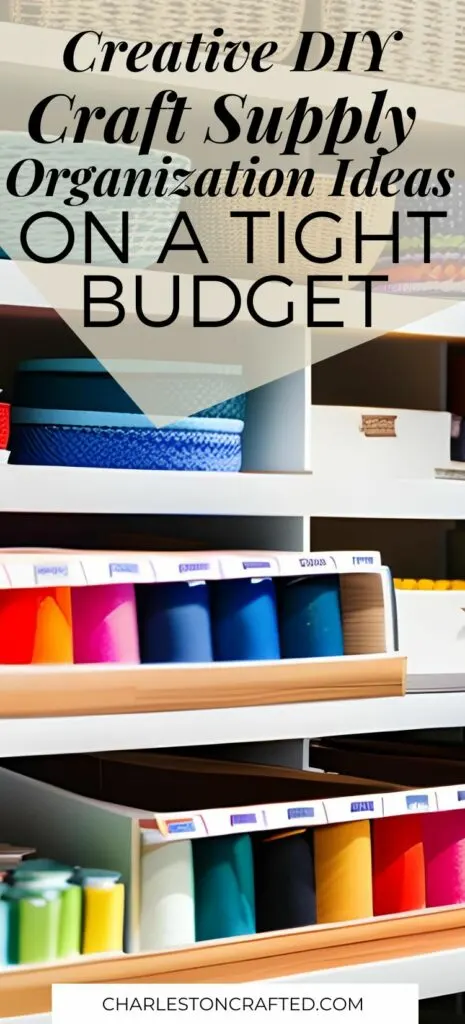 creative craft supply organization ideas on a budget