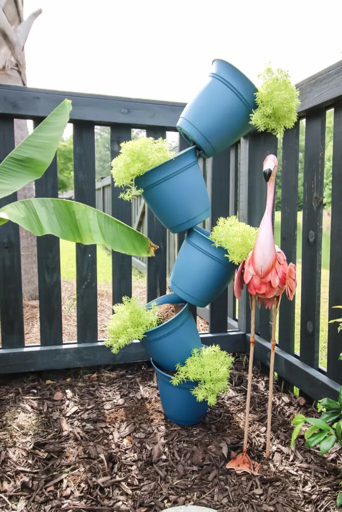 DIY topsy turvy vertical planter