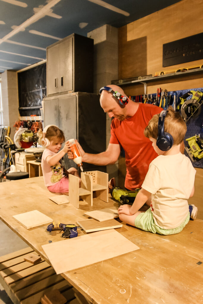 Gluing together bug hotel