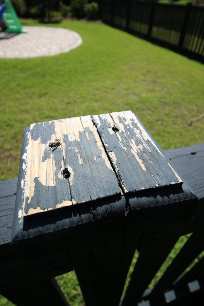 Rotten fence post cap