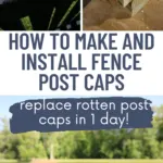 How to make and install fence post caps - Charleston Crafted