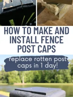 How to make and install fence post caps - Charleston Crafted