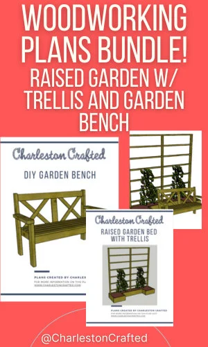 Bundle of plans for garden and bench