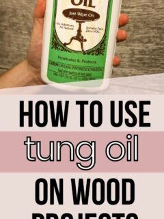 how to use tung oil on wood projects